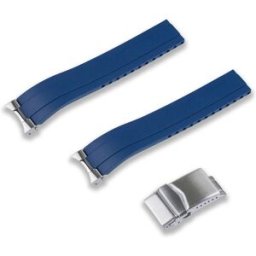 Crafter Blue blå gummiarmband för Seiko 1965 Heritage Diver modeler MX03-143