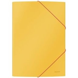 3-klaffmapp Leitz Cosy A4 kartong Gul