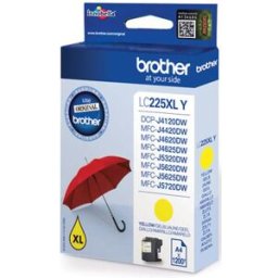 BlÃ¤ckpatron BROTHER LC225XLY gul