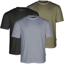 Pinewood T-Shirt 5447 3-pack (Färg: Oliv / S.Blå / Svart, Storlek: Small)