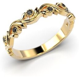 Festive Feeniks Siro Black diamantring guld 0.06ct