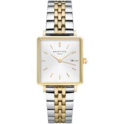 Rosefield The Boxy QVSGD-Q013 White Sunray/Silver/Gold