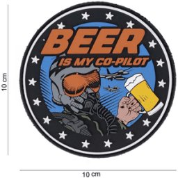 101 INC PVC Patch - Beer is my Co-pilot