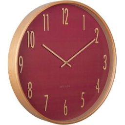 Karlsson väggklocka Gracil blush red KA5996RD