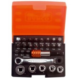 Bahco Bitssats 1/4", 26 delar