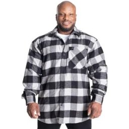 Gasp Heavy Flannel Shirt Grey/black S