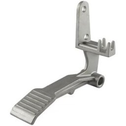 PELA Fotpedal, klämbackar/Klinchloss till 32836 U-2011 / PART#402 (SILVER)