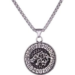 Northern Viking Jewelry Fenrir Rune halsband NVJRS125