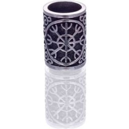 Northern Viking Jewelry Silver Helm Of Awe skäggsmycke NVJHE015