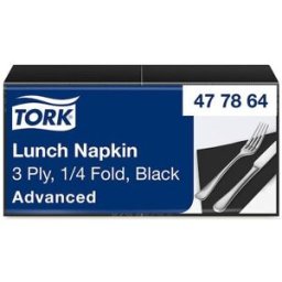 Servett TORK Lunch 3-lags svart 150/fp