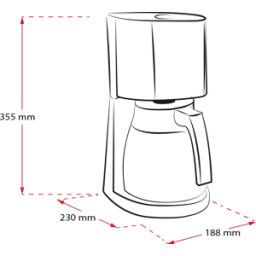 Melitta Enjoy Top 2.0 Therm Kaffebryggare Svart, 1080 W, Matlagning & Grillar