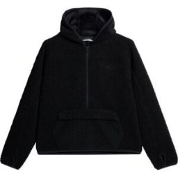 J.Lindeberg Women's Delise Pile Hoodie Black XL