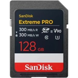 SanDisk SDXC Extreme Pro UHS-II 300MB/s V90 - 128GB