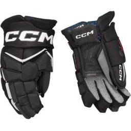 CCM Jetspeed FT8 Gloves Senior, BLACK/White, 14