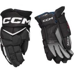 CCM Jetspeed FT8 Gloves Junior, BLACK/White, 11