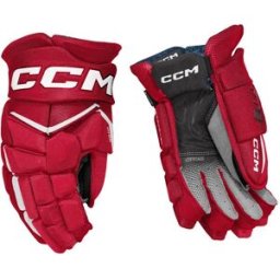CCM Jetspeed FT8 Gloves Senior, 14", Red/White