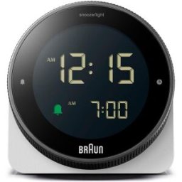 Braun digital väckarklocka vit BC24W