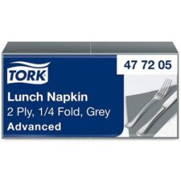Servett TORK Lunch 2-lags grÃ¥ 200/fp