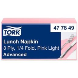 Servett TORK Lunch 3-lags ljrosa 150/fp