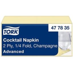 Servett TORK Cocktail 2-lag champ 200/fp