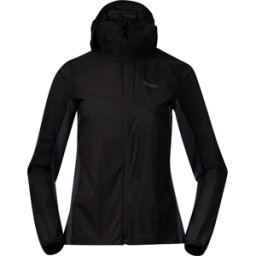 Bergans Women's Rabot Light Windbreaker Jacket Black/Dark Shadow Grey XS