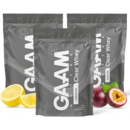 3 X Gaam Active Clear Whey Proteinpulver 400 G