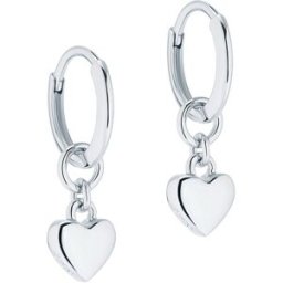 Ted Baker Harrye silverfärgad hjärthoops 06-TBJ2578-01-03
