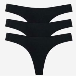 FAMME 3-Pack Like Nothing Thong L Black