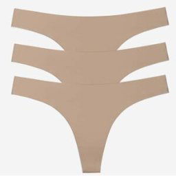 FAMME 3-Pack Like Nothing Thong L Beige