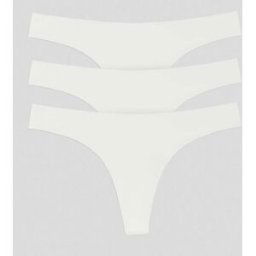 FAMME 3-Pack Like Nothing Thong L White