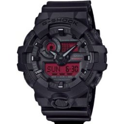 Casio G-Shock Black and Bold Red GA-700BBR-1AER