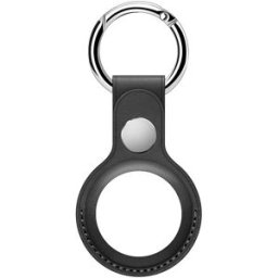 Tiera konstläder Apple AirTag hållare svart