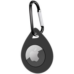 Tiera Apple AirTag silikon droppformat skal svart