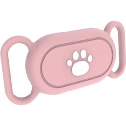 Tiera Samsung Galaxy SmartTag 2 hund/katthalsbandsfodral ljusröd