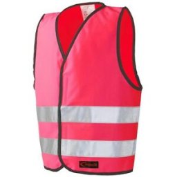 ReflexvÃ¤st Barn med Kardborre XXS rosa