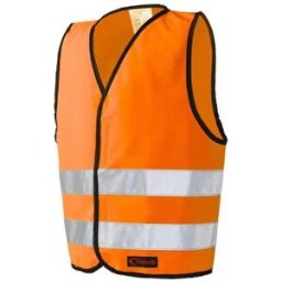 ReflexvÃ¤st Barn med Kardborre S orange