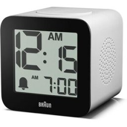 Braun BC25WP digital väckarklocka vit
