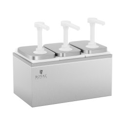 Såsdispenser - 3 pumpar - 3 x 2 l