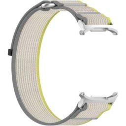 Tiera Samsung Galaxy Watch Ultra nailonarmband gul-grå