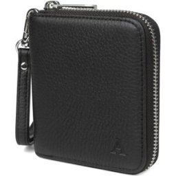 Aarni hjortskinn mini Clutch-plånbok svart/silver