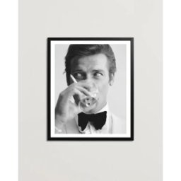 Sonic Editions Framed Roger Moore Shaken Not Stirred