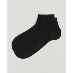 Falke Happy 2-Pack Cotton Sneaker Socks Black
