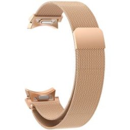 Tiera Samsung Galaxy Watch6 Milanese stålarmband quick release Rose Gold