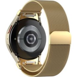 Tiera Samsung Galaxy Watch6 Milanese stålarmband quick release Gold
