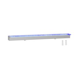 Vattenfall till pool - 120 cm - LED-belysning - Blå / vit