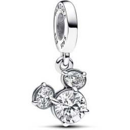 Pandora Disney x Pandora Mickey Mouse Sparkling Head Silhouette Sterling silver berlock 793031C01