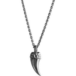Lempikoru strong stort patinerat silverhalsband 42 631 00 550