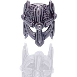 Northern Viking Jewelry Silver Viking Helmet skäggsmycke NVJHE019
