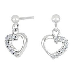Nordahl Jewellery barn hjärt vit örhängen 325 179