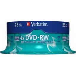 Verbatim DVD-RW 4.7GB 4x Spindle (25) 8st